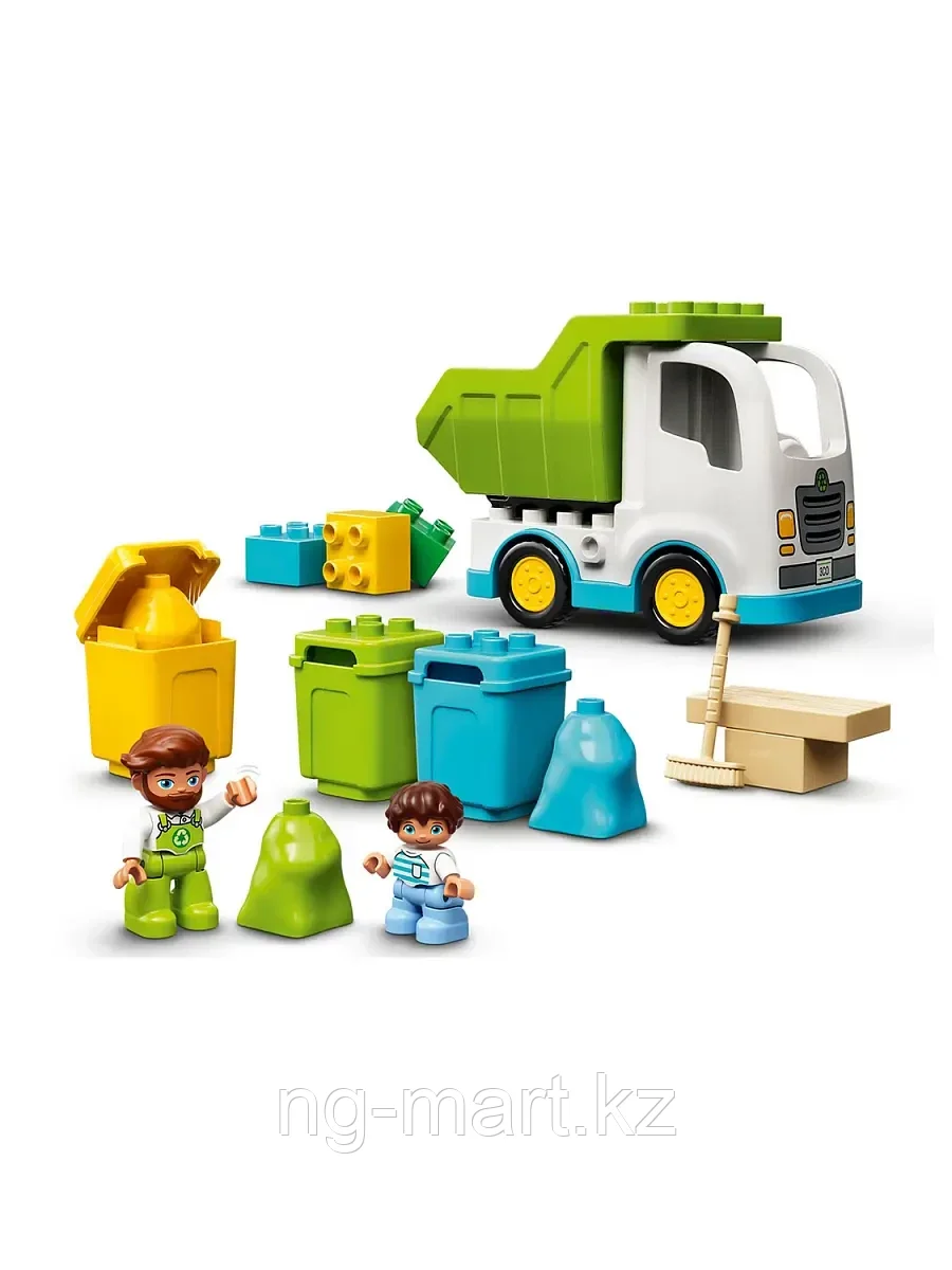 Конструктор Мусоровоз и контейнеры для раздельного сбора мусора 10945 LEGO Duplo - фото 3 - id-p96761793