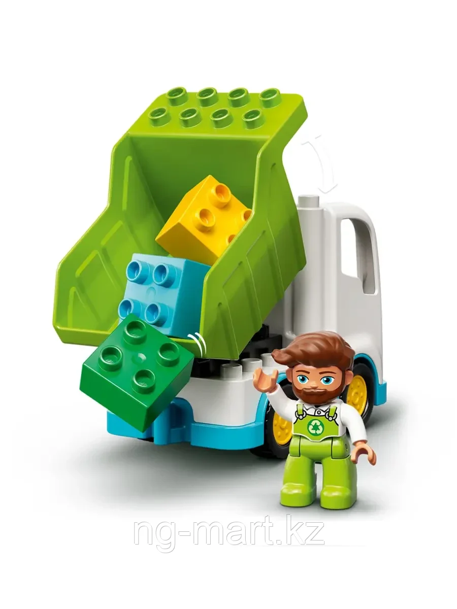 Конструктор Мусоровоз и контейнеры для раздельного сбора мусора 10945 LEGO Duplo - фото 7 - id-p96761793