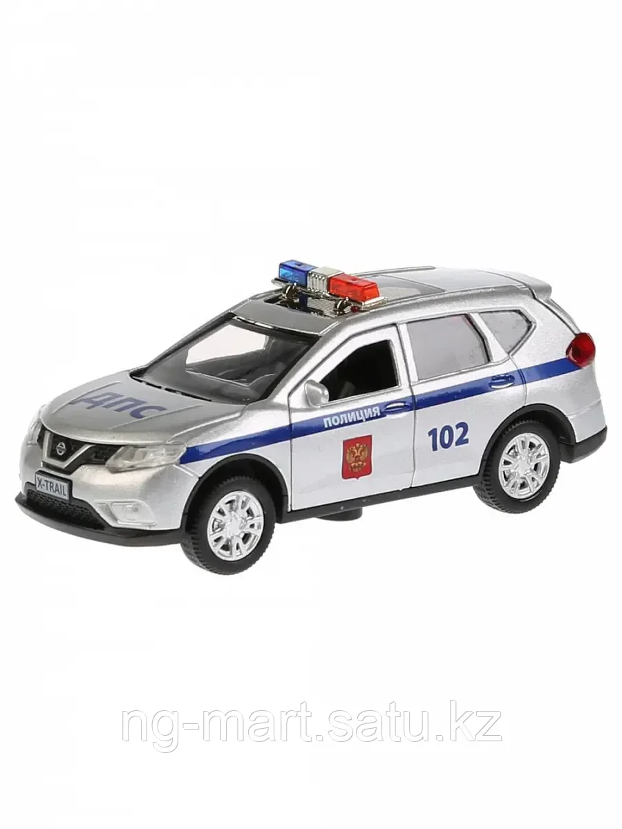 Модель машины 1:38 NISSAN X-TRAIL Полиция (12см) X-TRAIL-P-SL свет, звук ТЕХНОПАРК