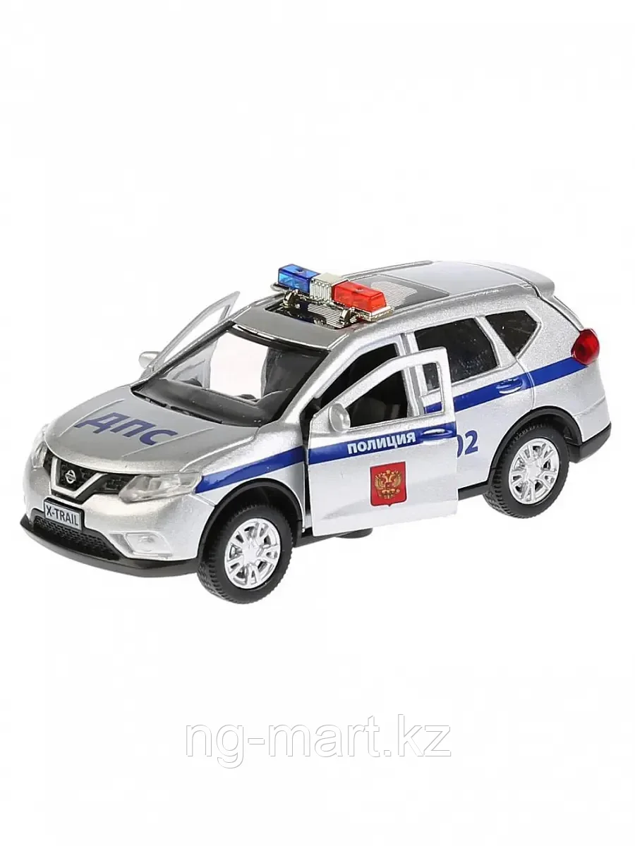Модель машины 1:38 NISSAN X-TRAIL Полиция (12см) X-TRAIL-P-SL свет, звук ТЕХНОПАРК - фото 3 - id-p96757914