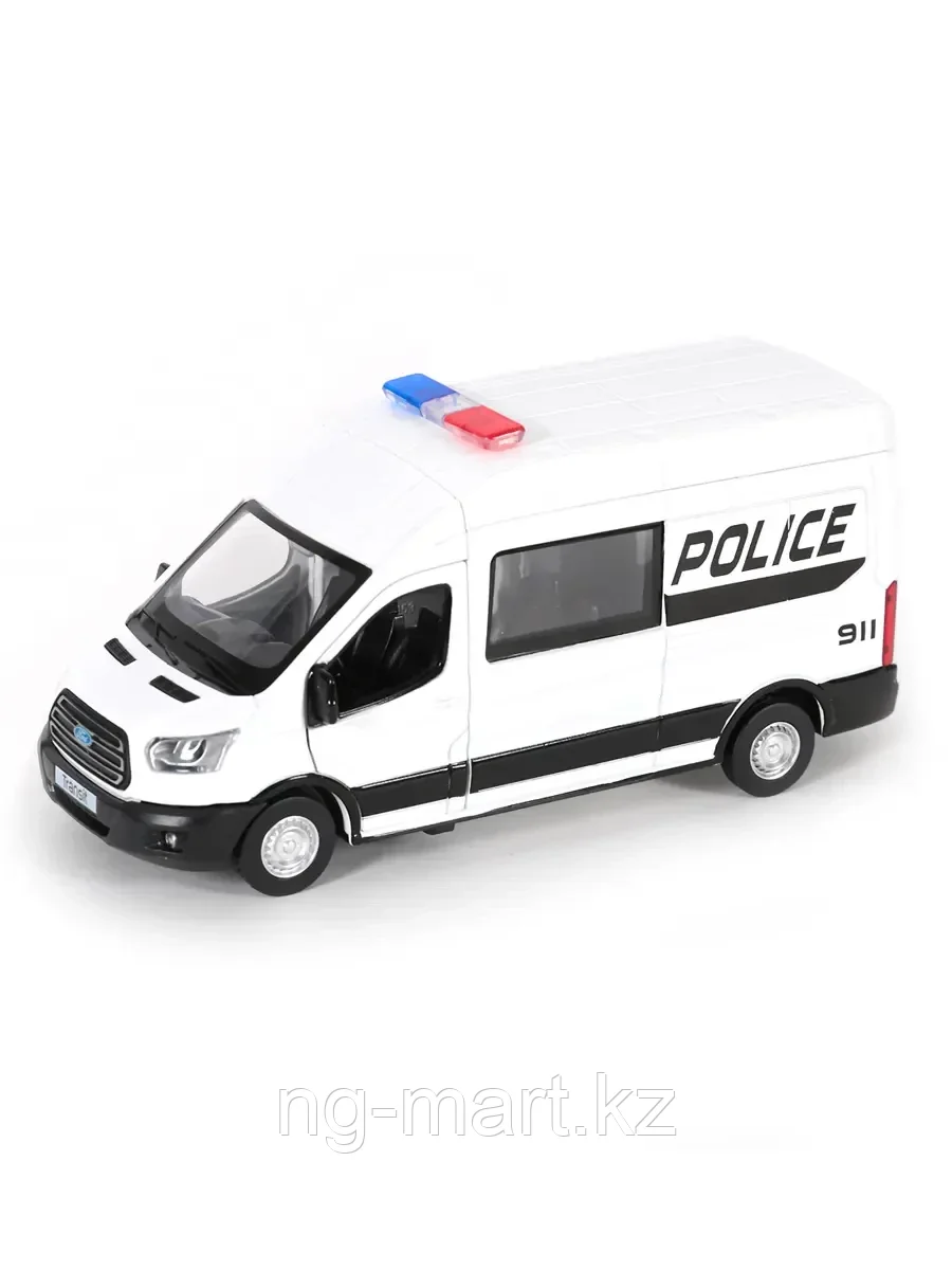 Модель машины Ford Transit Полиция 1:35 (17см) свет,звук, инерция 65653A