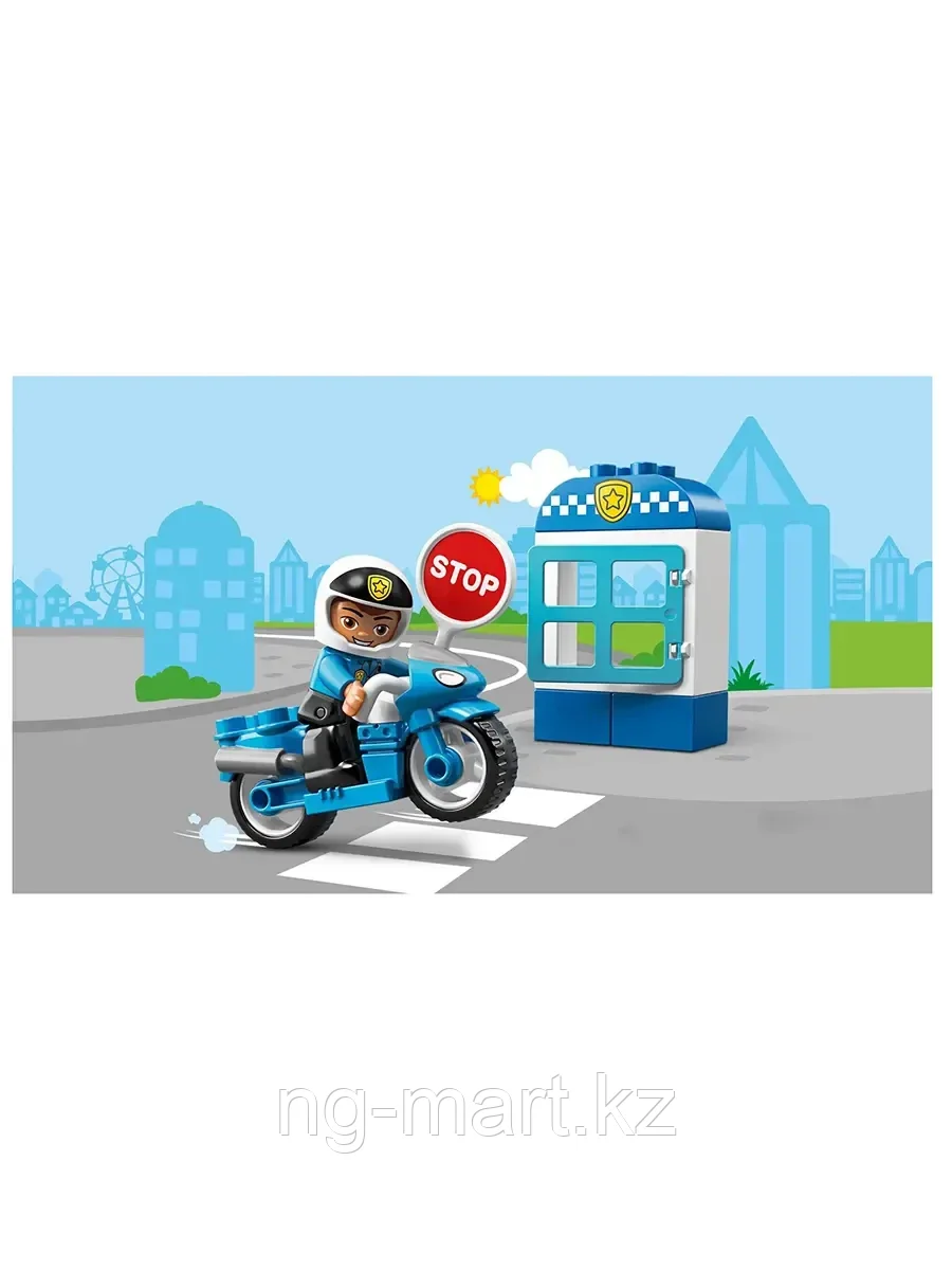 Конструктор Полицейский мотоцикл 10900 LEGO Duplo - фото 3 - id-p96761857
