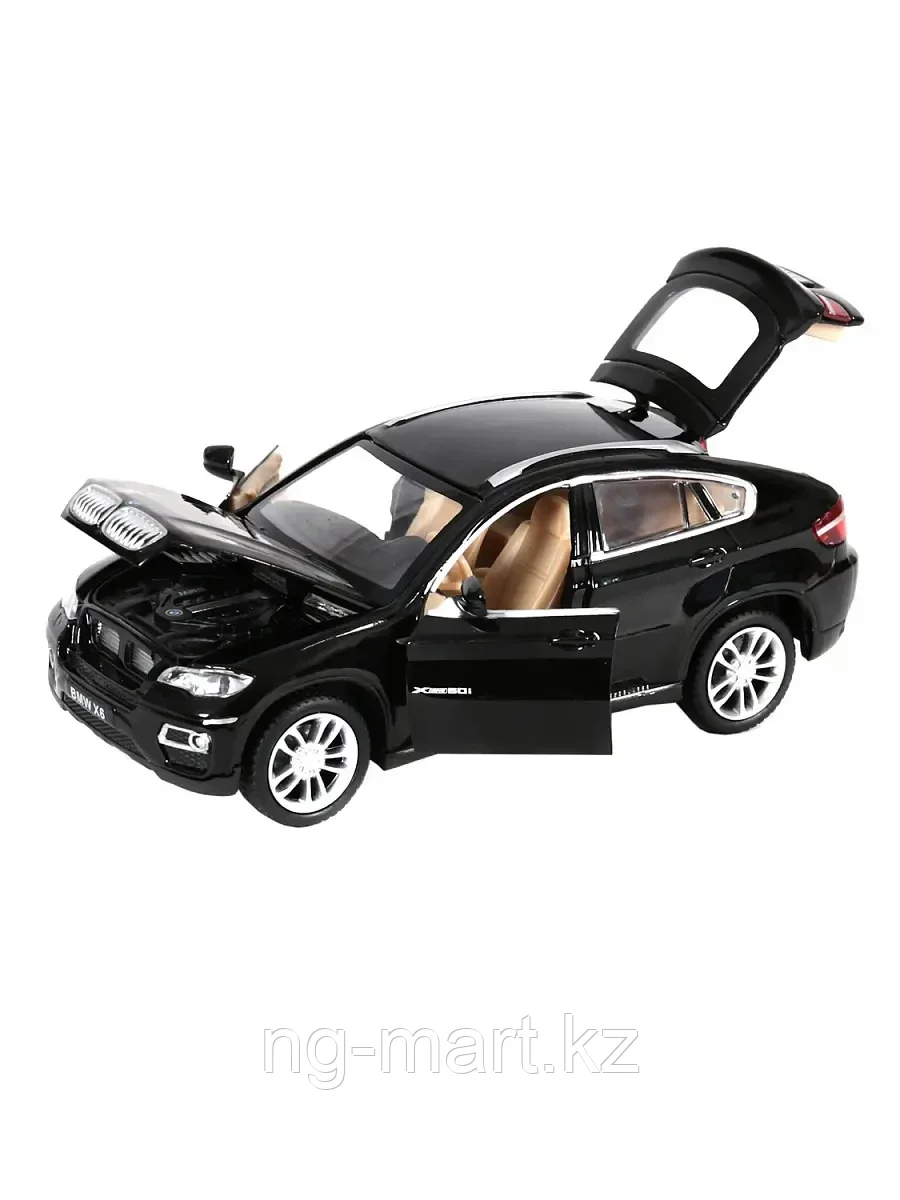 Модель машины BMW X6 1:32 (13,5см) свет,звук, инерция 68511 - фото 2 - id-p96757999