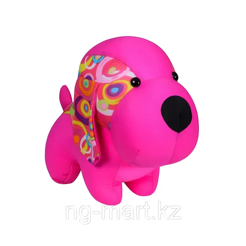 Мягкая игрушка Собака-антистресс Мартин розовая 30 см 1542-92-2 ТМ Коробейники