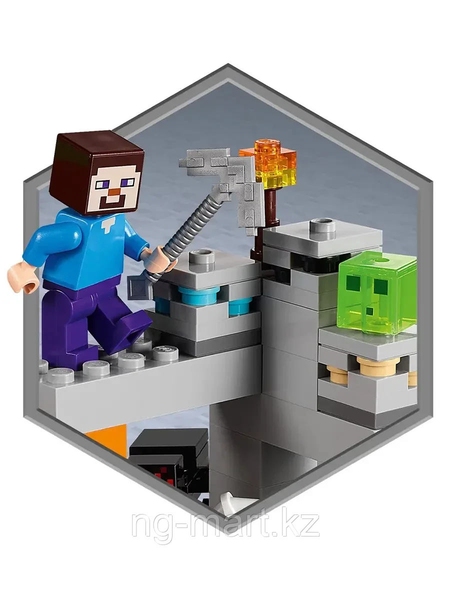 Конструктор «Заброшенная» шахта 248 дет. 21166 LEGO Minecraft - фото 5 - id-p96762029