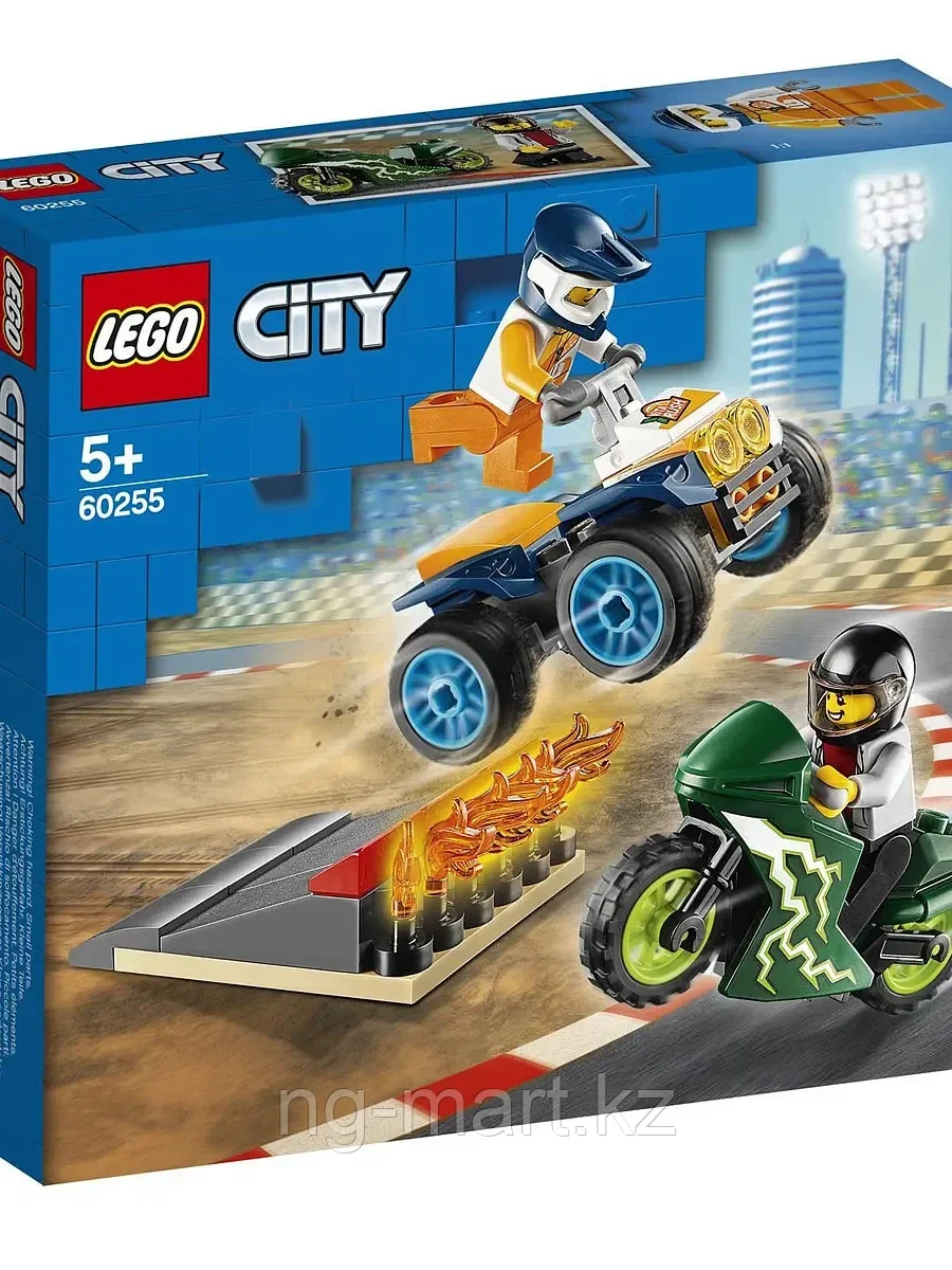 Конструктор Команда каскадёров 62 дет. 60255 LEGO City Turbo Wheels - фото 2 - id-p96762060