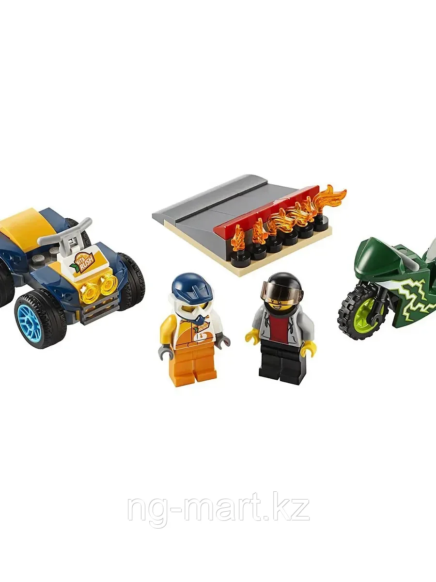 Конструктор Команда каскадёров 62 дет. 60255 LEGO City Turbo Wheels - фото 3 - id-p96762060