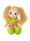Мягкая игрушка Кукла Лиза в оранжевом платье 20 см 1233-1-4 ТМ Коробейники, фото 2