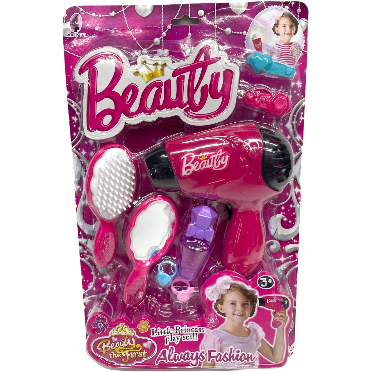 V466-1 Фен набор Beauty 8 предметов на картонке 34*22см