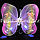 Набор феи крылья с Led подсветкой 3 режима волшебная палочка ободок и юбка сиреневый, фото 2