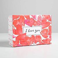 Коробка пенал «С любовью», 26 × 19 × 10 см