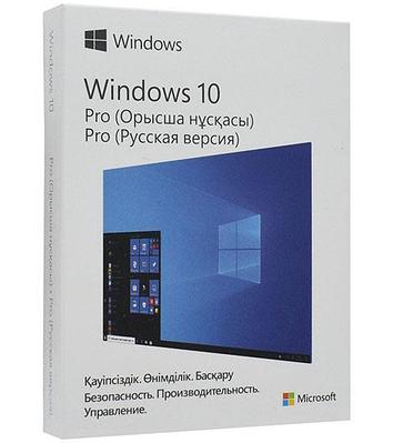 Операционная система Microsoft Windows 10 Professional, 32-bit/64-bit, Russian, Kazakhstan Only, USB, BOX