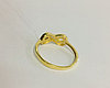 Серьги, кольцо с цирконом / жёлтое золото, фото 8