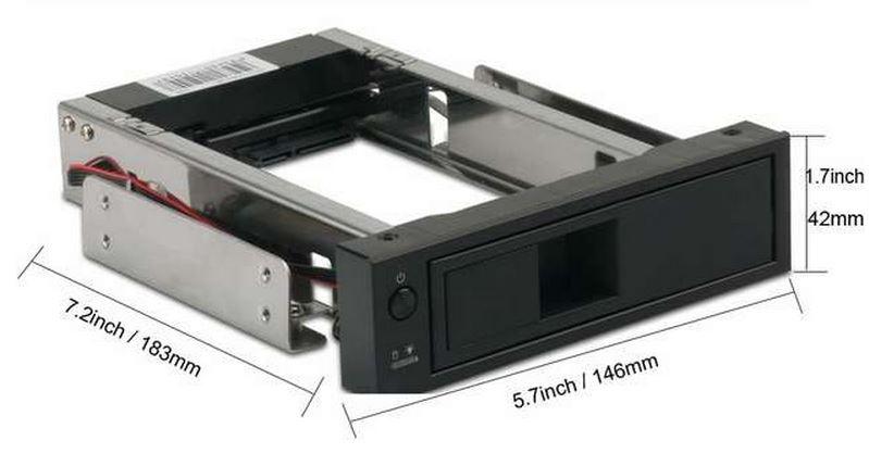 Бокс для HDD диска Mobile rack ORICO 1106SS; 3.5"HDD,черный - фото 2 - id-p96847446