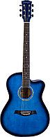 Акустическая гитара, синяя, Adagio MDF3917CBLS