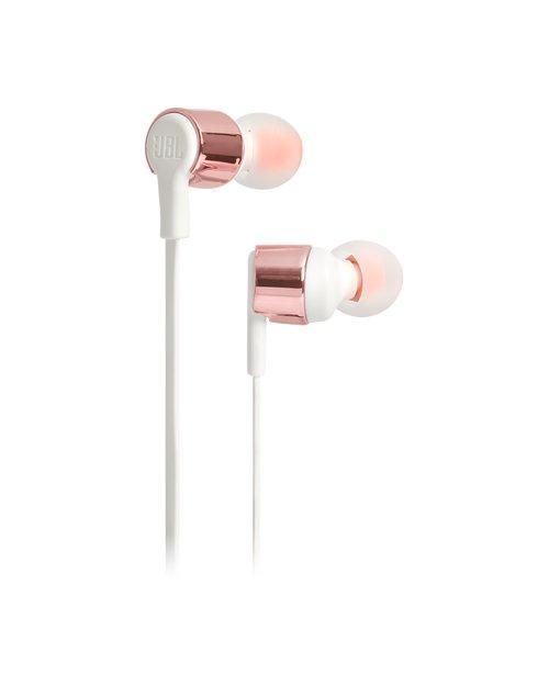Гарнитура вкладыши JBL T210 (JBLT210RGD) розовое золото/белый, фото 1