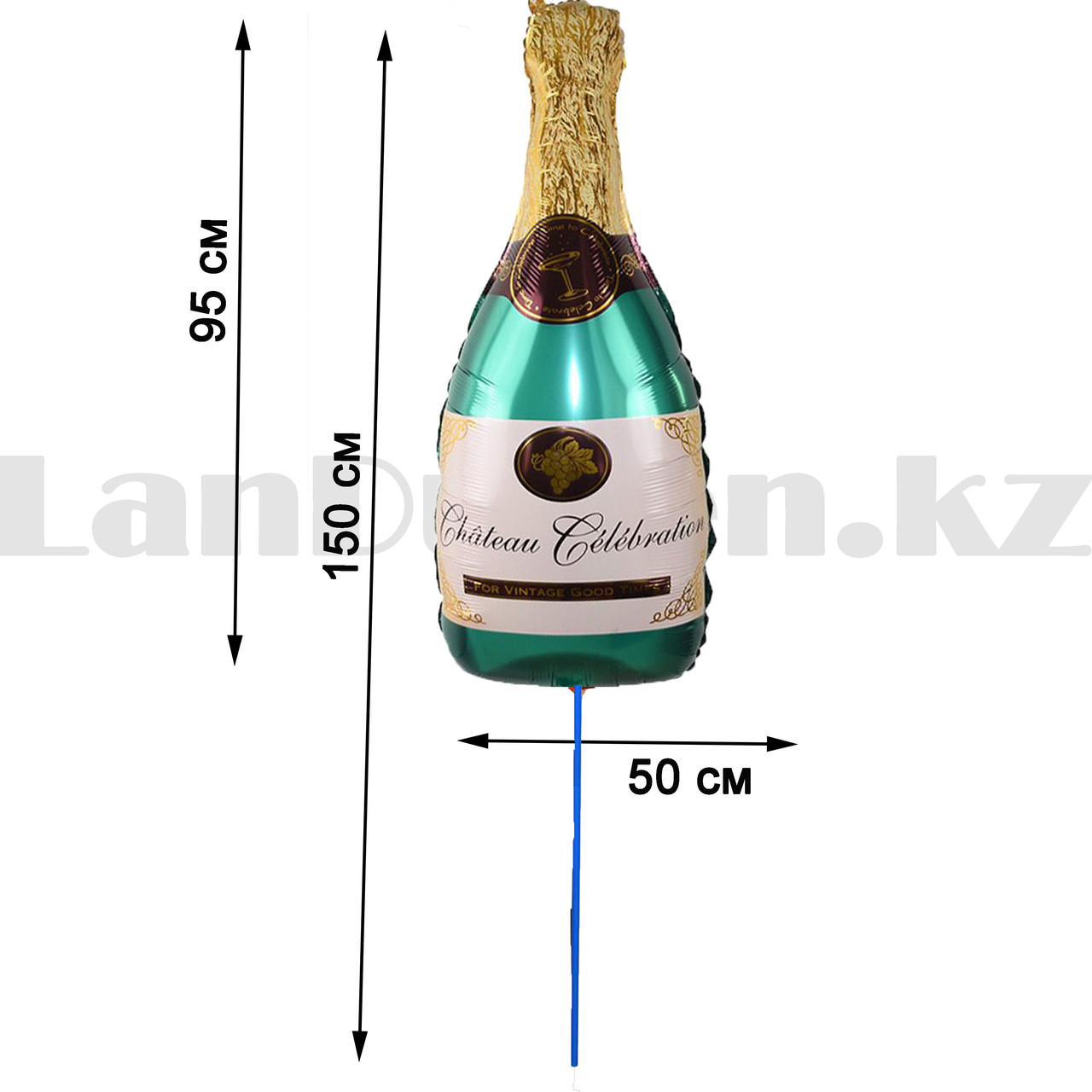 Воздушный шар большая бутылка шампанского Shateau Celebration 150x50 см - фото 2 - id-p96847964