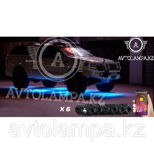 Светодиодная подсветка колесных арок и днища автомобиля, Aurora Rock Light, набор 6шт - фото 1 - id-p96848529