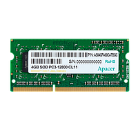 Модуль памяти для ноутбука, Apacer,DS.04G2K.KAM, DDR3, 4 GB, SO-DIMM 1600MHz, CL11