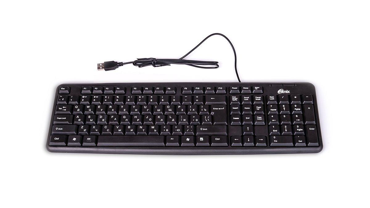 Клавиатура проводная Ritmix RKB-103 черный