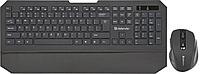 Комплект беспроводной клавиатура+мышь Defender Berkeley C-925 RU,черный