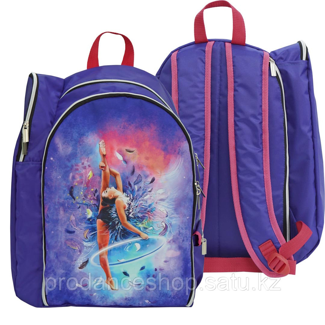 Рюкзак для гимнастики 221 Цвет Василек/розовый Номер 043