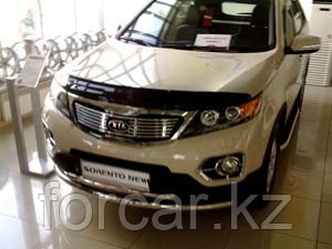 Дефлектор капота SIM для Sorento 2003-2008, 2009 - , темный - фото 1 - id-p439658