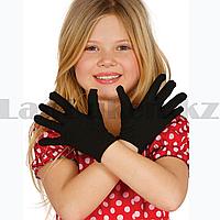 Детские перчатки для рук трикотажные черные