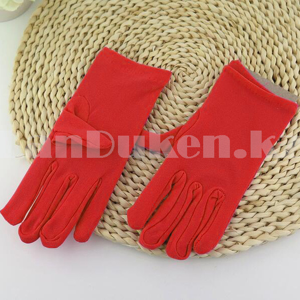 Детские перчатки для рук трикотажные красные - фото 4 - id-p96877622