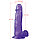 Полупрозрачный фаллоимитатор - medium purple (20*4.1 см.), фото 2