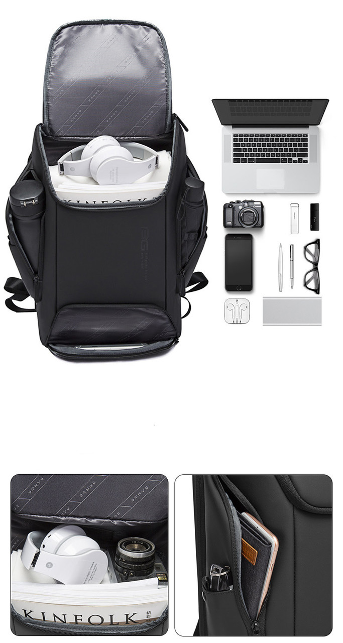 Рюкзак для бизнеса Xiaomi Bange BG-7267 (серый) - фото 4 - id-p96883286