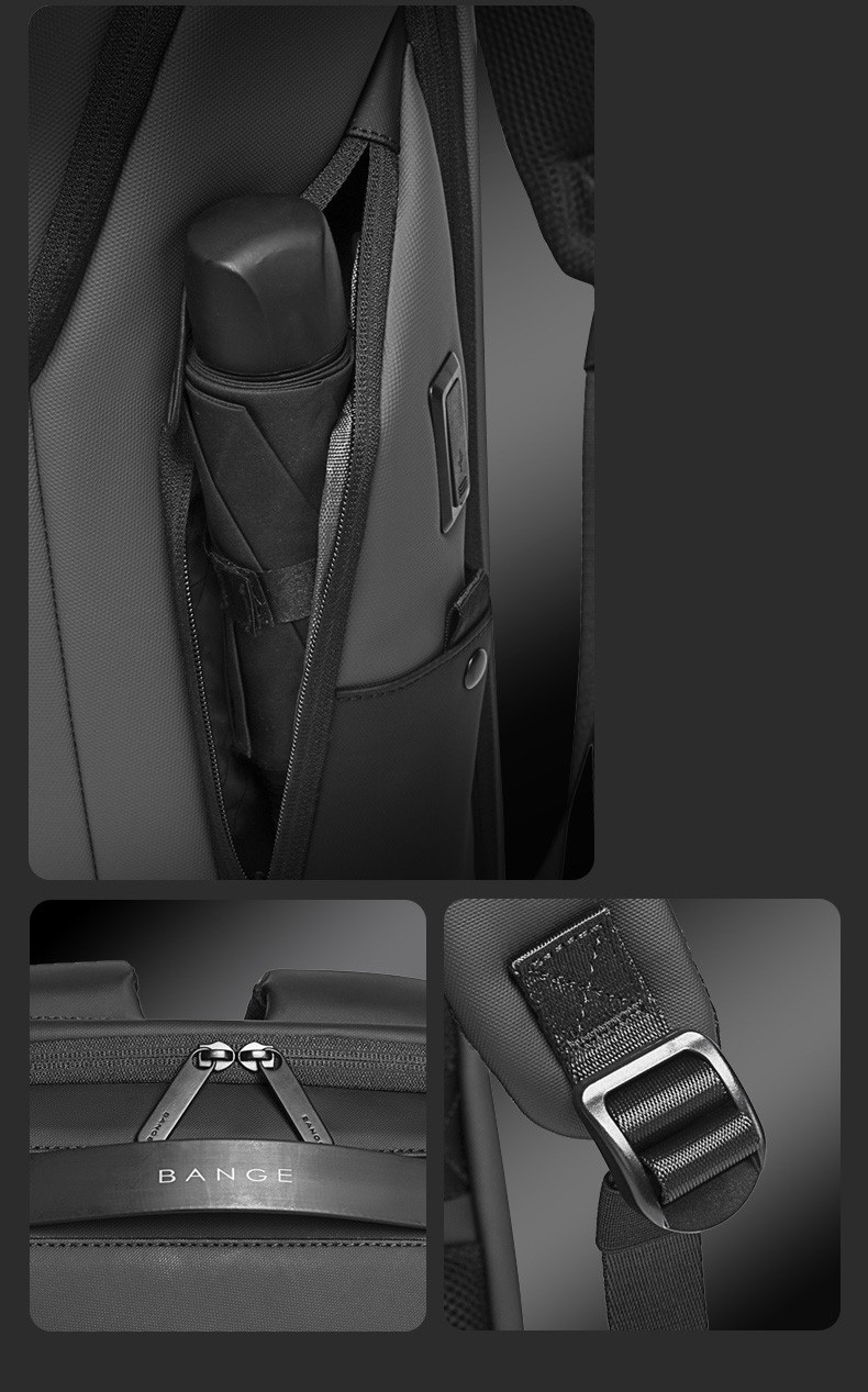 Рюкзак для бизнеса Xiaomi Bange BG-7267 (серый) - фото 5 - id-p96883286
