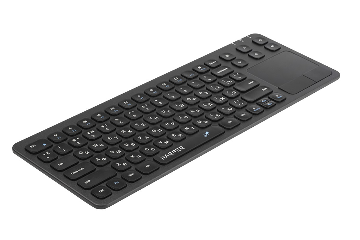 Беспроводная клавиатура с тачпадом HARPER KBT-570 для СМАРТ ТВ - фото 1 - id-p96884252