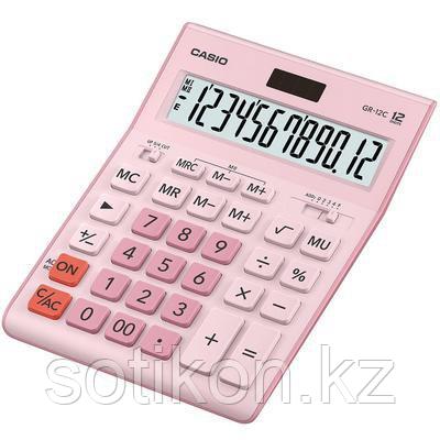 Калькулятор настольный CASIO GR-12C-PK-W-EP розовый, фото 2