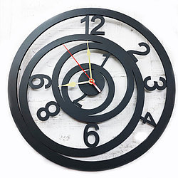 Часы ручной работы - Круги (55 см)