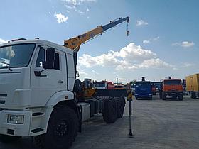 Седельный тягач с КМУ манипулятором