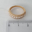 Кольцо из золочёного серебра с фианитами SOKOLOV 93010402 позолота, фото 3