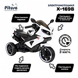 PITUSO Электромотоцикл X-169В, 6V/4,5Ah*1,15W*1,кол плас,свет,муз.подсв. кол,86*67*40 см,Белый/White, фото 8