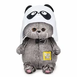 Мягкая игрушка "Басик Baby" в шапке - панда, 20 см