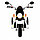 PITUSO Электромотоцикл X-818, 6V/4,5Ah*1,15W*1,колеса пластик,свет,муз.,59*34*31 см,Белый/White, фото 2