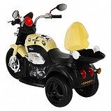 PITUSO Электромотоцикл X-818, 6V/4Ah*1,15W*1,колеса пластик,свет,муз.,59*34*31 см,Желтый/Yellow, фото 5