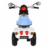 PITUSO Электромотоцикл X-818, 6V/4Ah*1,15W*1,колеса пластик,свет,муз.,59*34*31 см,Синий/Blue, фото 4