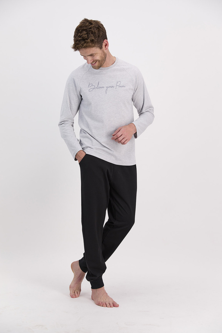 Пижама мужская* XL / 50-52, Серый меланж - фото 3 - id-p96916759