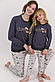 Пижама девичья подростк* 9-10  / 134-140 см,  Серый, фото 4