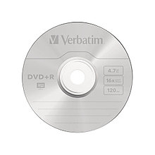 Диск DVD+R Verbatim (43498) 4.7GB 10штук Незаписанный 2-004302