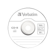 Диск CD-R Verbatim (43351) 700MB 50штук Незаписанный 2-004188