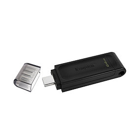 USB-накопитель Kingston DT70/64GB 64GB Type-C Чёрный 2-028406, фото 3