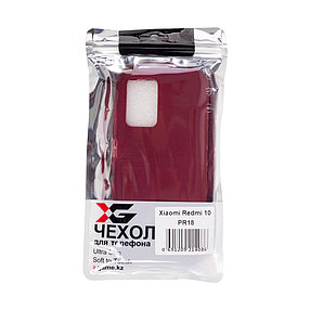Чехол для телефона X-Game XG-PR18 для Redmi 10 TPU Бордовый 2-003809, фото 4