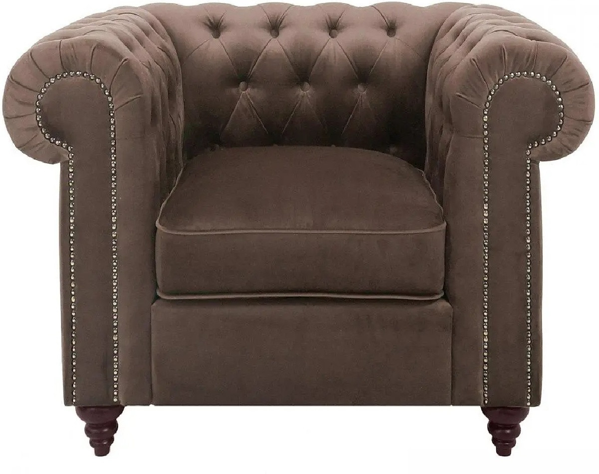 Hoffmann классическое кресло, обивка ткань Chester K brown