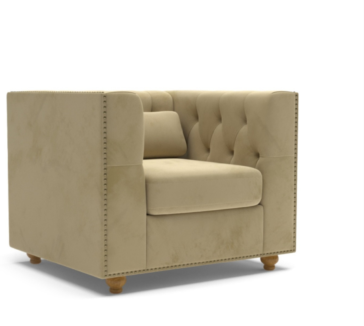 Hoffmann классическое кресло, обивка вельвет Chester florence beige 96